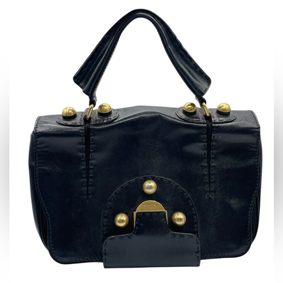 Fendi Handbags - Fendi F3 Secret Code Top Handle Bag